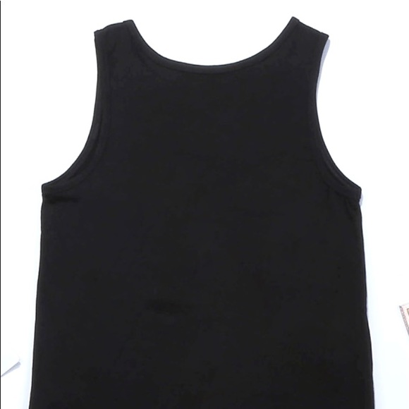 NWT Black Tank Top With Aztec Patterned Pocket - Picture 6 of 9